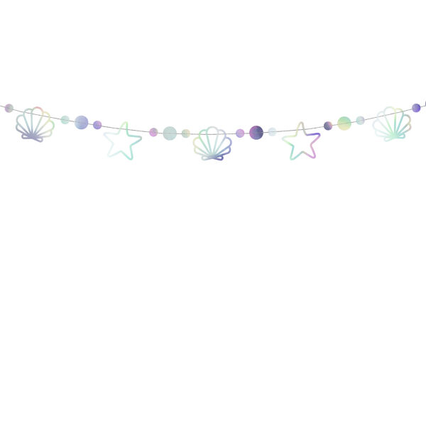 Girlanda Syrenka, opalizujący, 1,65m