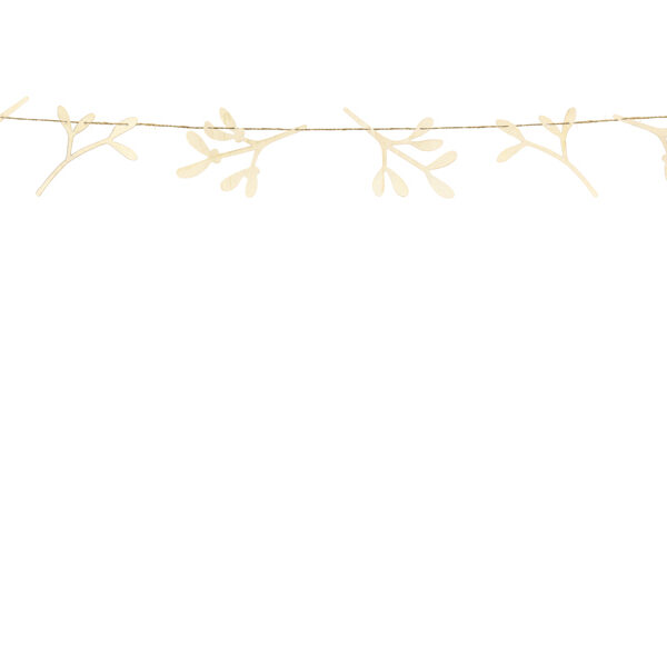 Drewniana girlanda Jemioła, 127cm