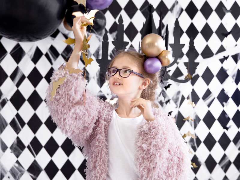 Girlanda Nietoperze, złoty, 1.5m - obrazek 3