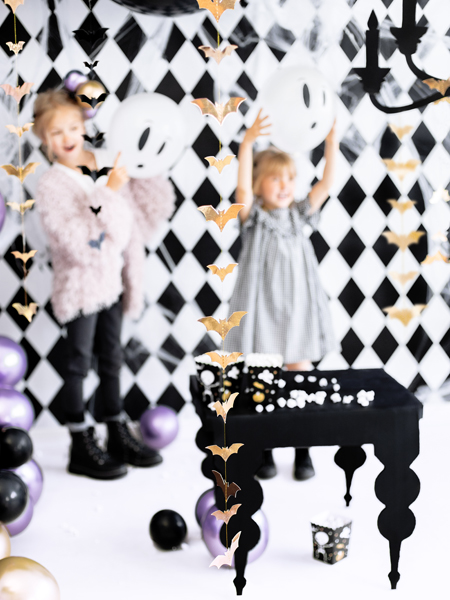 Girlanda Nietoperze, złoty, 1.5m - obrazek 4