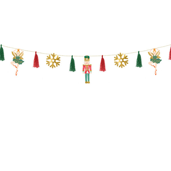 Girlanda papierowa Dziadek do orzechów, mix, 2m