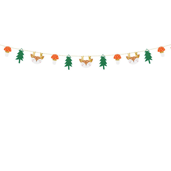 Girlanda papierowa Las, mix, 1.7m