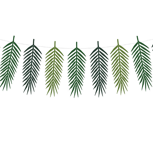 Girlanda Aloha - Liście tropikalne, 1,25m