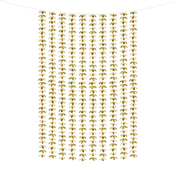 Kurtyna - Kwiatki, złoty, 100x210cm