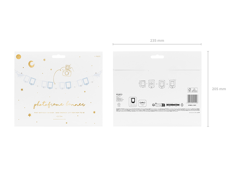 Girlanda na zdjęcia - Wieloryb, 10.5x15 cm, mix - obrazek 5