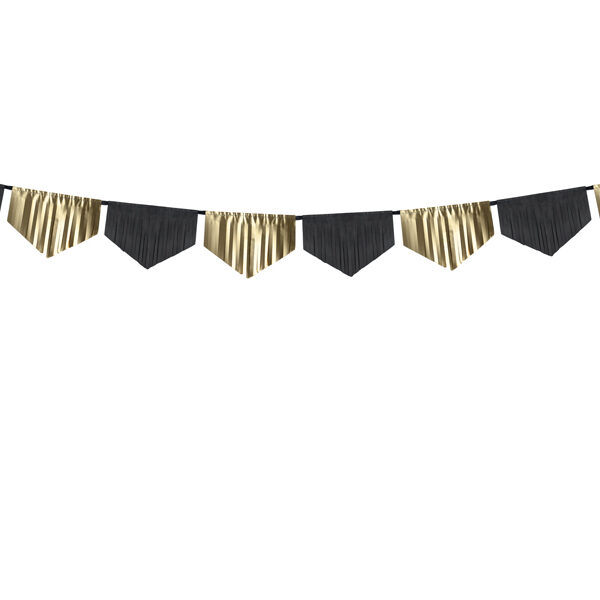 Girlanda bibułowo-foliowa Frędzle, mix, 3m