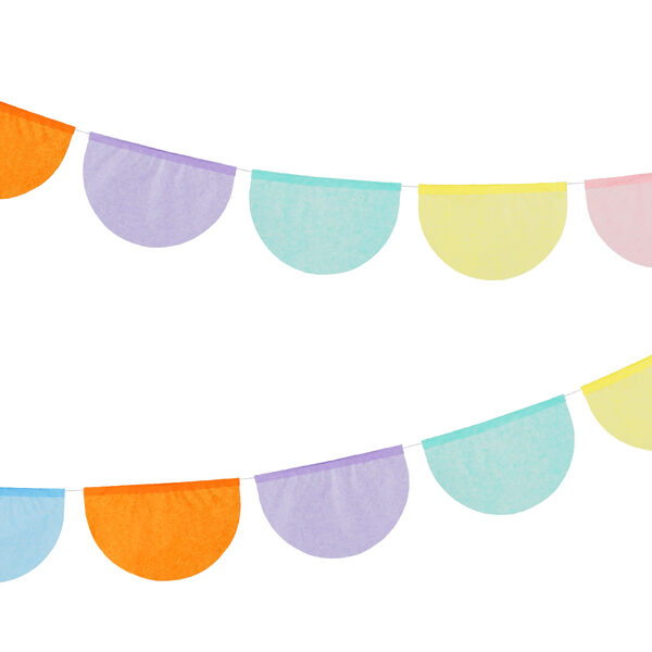 Girlanda bibułowa, mix, 3m