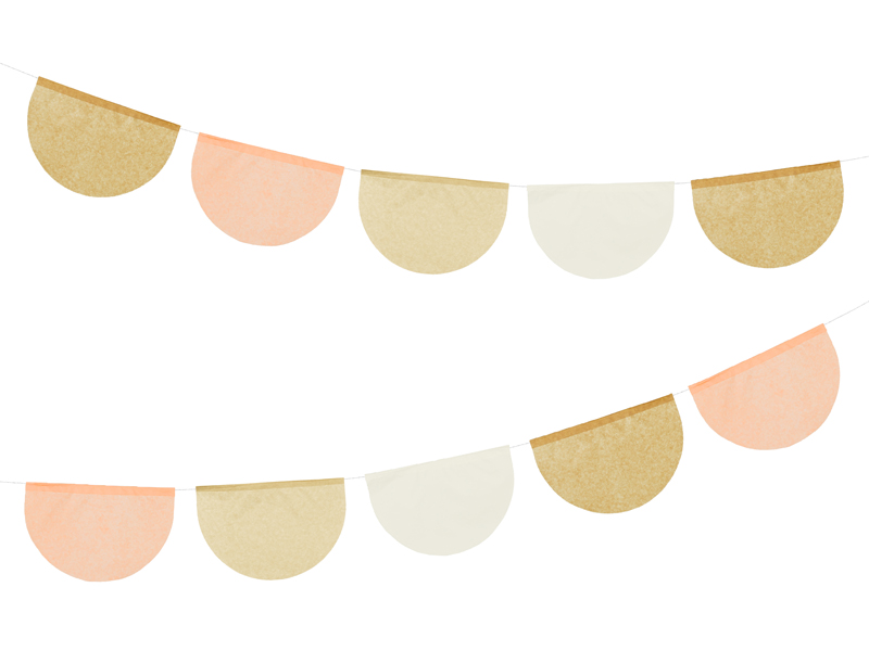 Girlanda bibułowa, mix, 3m