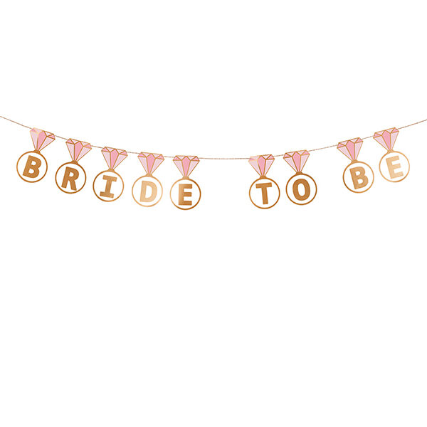 Baner Pierścionki ''Bride to be'', mix, 2.5 m