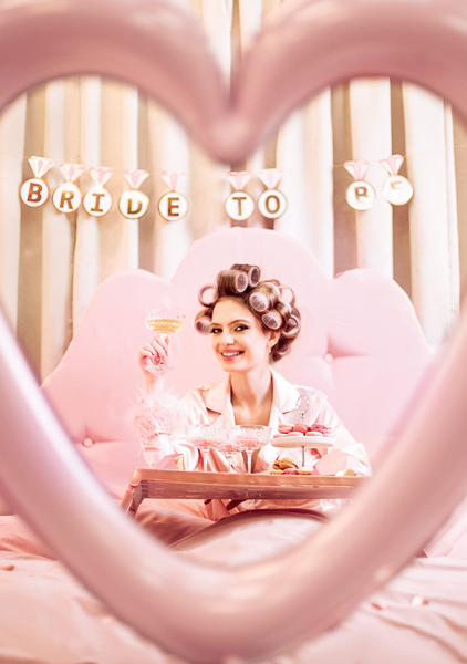 Baner Pierścionki ''Bride to be'', mix, 2.5 m - obrazek 2