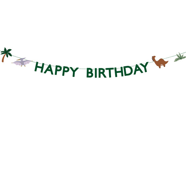 Baner Happy Birthday Dino, 3 m, mix