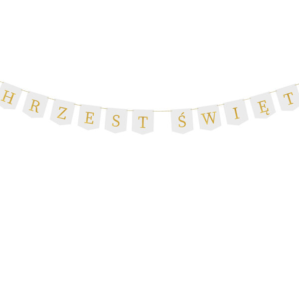 Baner ''Chrzest Święty'', 2 m, biały