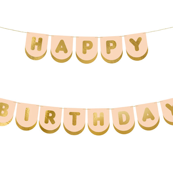 Baner Happy Birthday Konie, 13 x 150 cm.