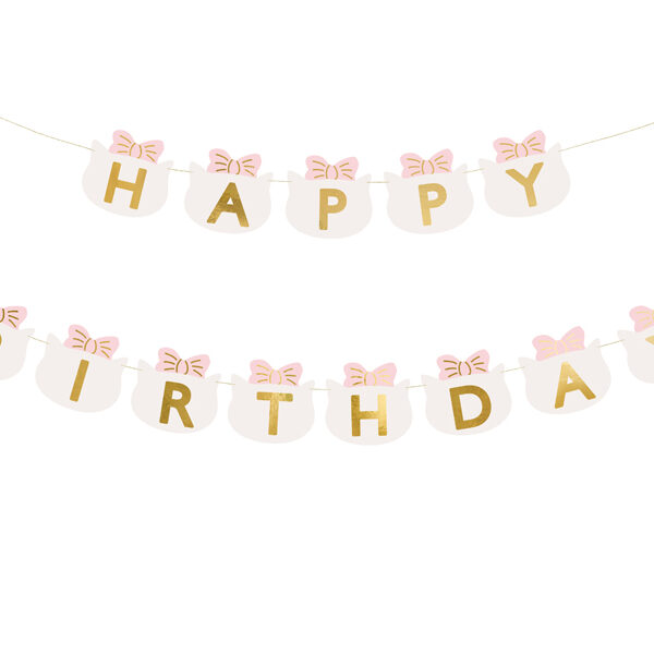 Baner Happy Birthday Kotki, 2.8 m, mix