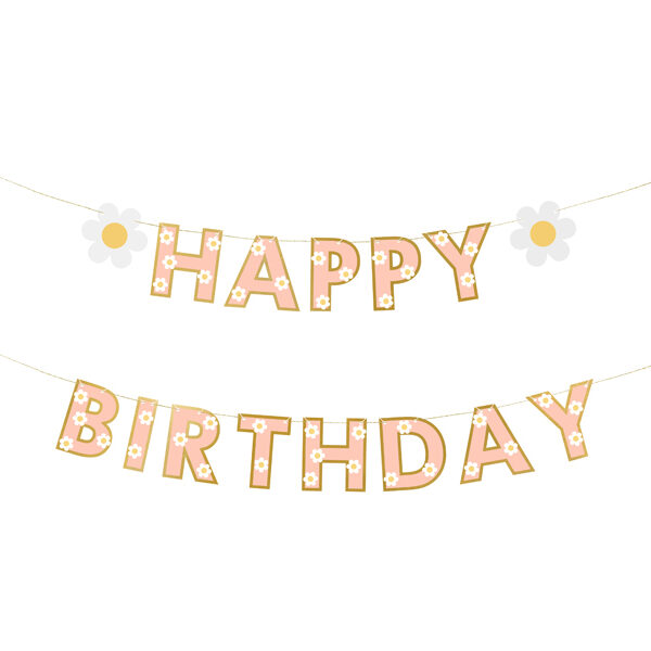 Baner Happy Birthday, mix, 200x14.5 cm