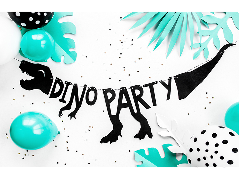 Baner Dinozaury - Dino Party, 20x90 cm - obrazek 3