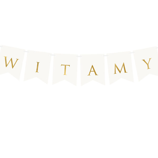 Baner Witamy, biały, 15 x 80 cm