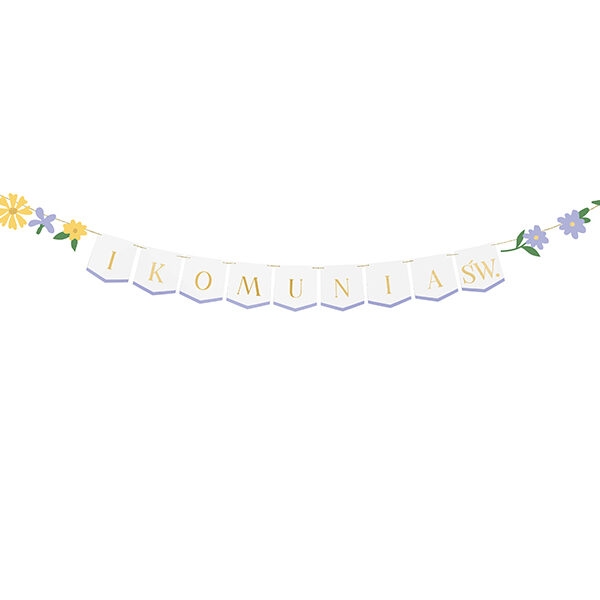 Baner I Komunia Św., mix, 300x13 cm