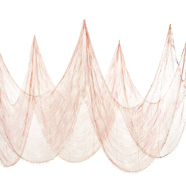 Materiał dekoracyjny z plamami krwi, biały, 0.72x9.8m