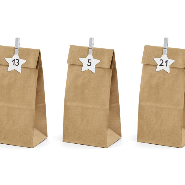 Kalendarz adwentowy Torebki, kraft (1 op. / 24 szt.)