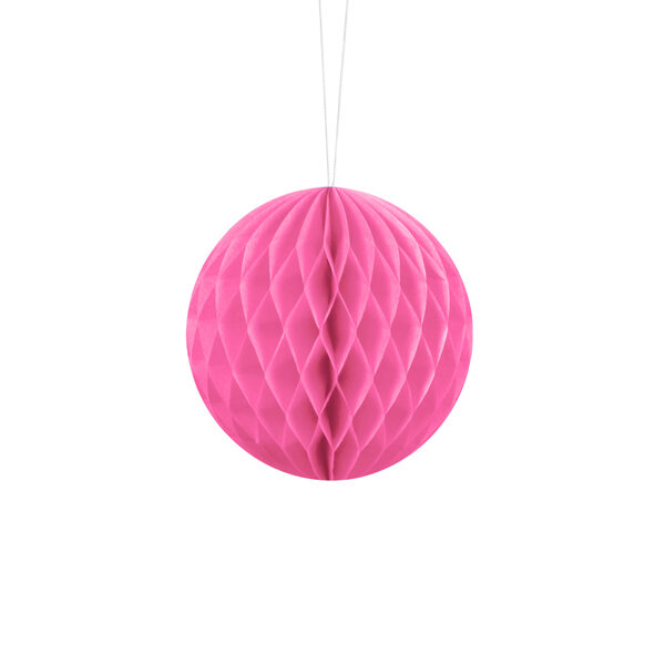 Kula bibułowa, różowy, 10cm