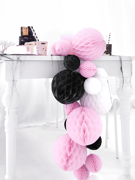 Kula bibułowa, czarny, 20cm - obrazek 6