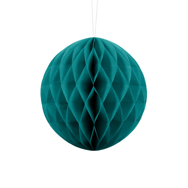 Kula bibułowa, pastel lagoon blue, 20cm