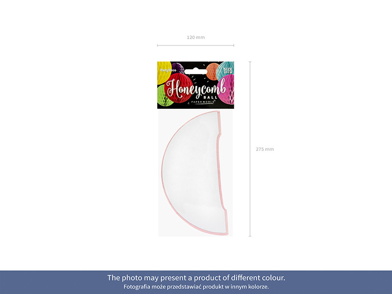 Kula bibułowa, czarny, 20cm - obrazek 8