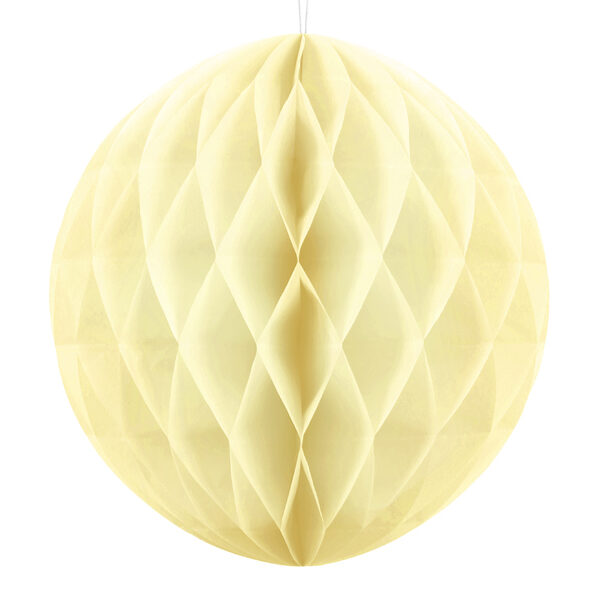 Kula bibułowa, słomkowy, 40cm