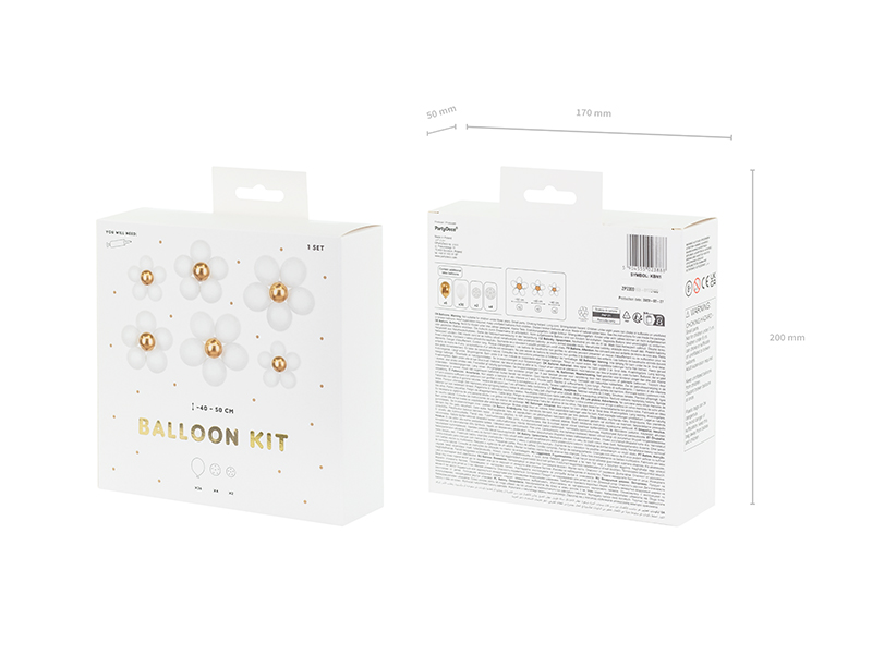 Zestaw balonów Kwiaty, 40-50 cm, mix - obrazek 3