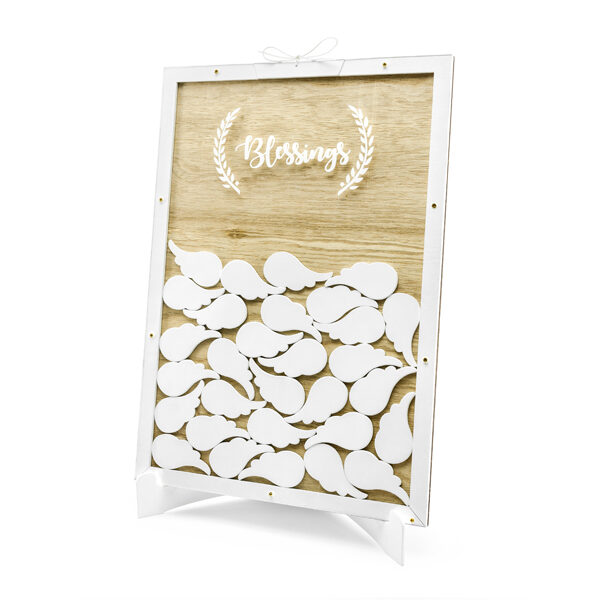 Drewniana księga gości - Blessings, 27,5x39,5 cm