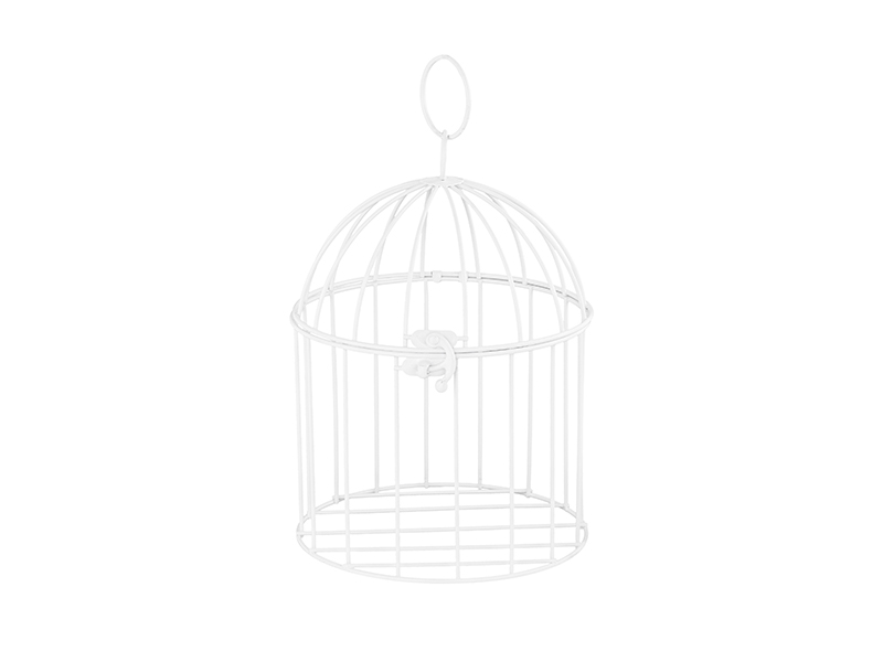 Klatka dekoracyjna, 24 cm, biały
