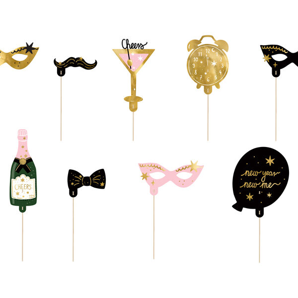 Gadżety do zdjęć Let's Party, mix (1 op. / 9 szt.)