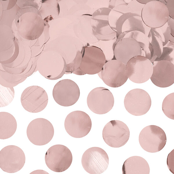 Konfetti Kółka, różowe złoto, 15g