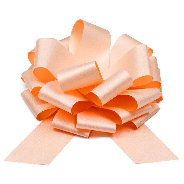 Kokarda dekoracyjna DIY, jasny pudrowy róż, 30 cm