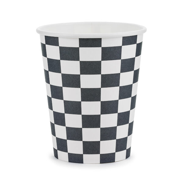Kubeczki Szachownica, 220 ml, mix (1 op. / 6 szt.)