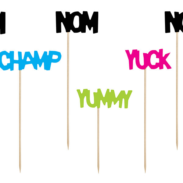 Toppery Potworki - Napisy, 13-21,5cm (1 op. / 6 szt.)