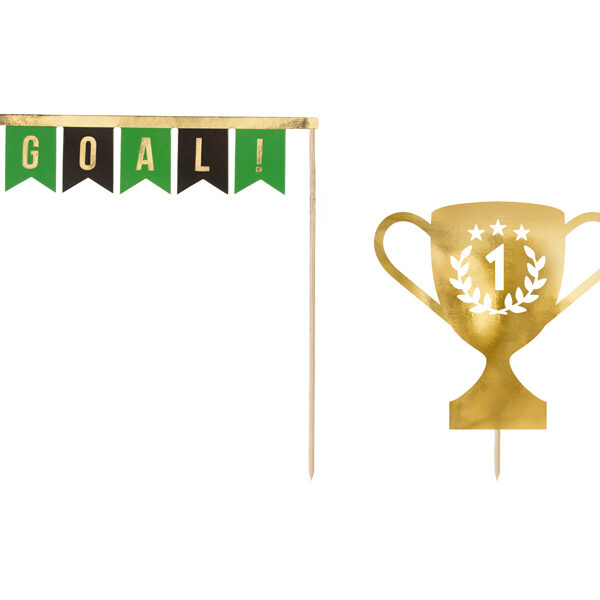 Topper na tort Piłka, mix, 15.5-20cm (1 op. / 2 szt.)