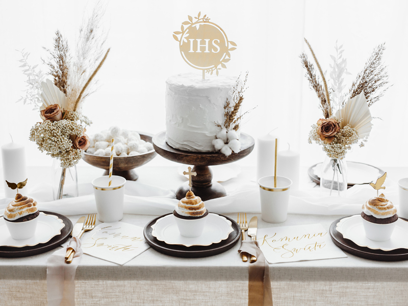 Topper drewniany IHS, 23cm - obrazek 2