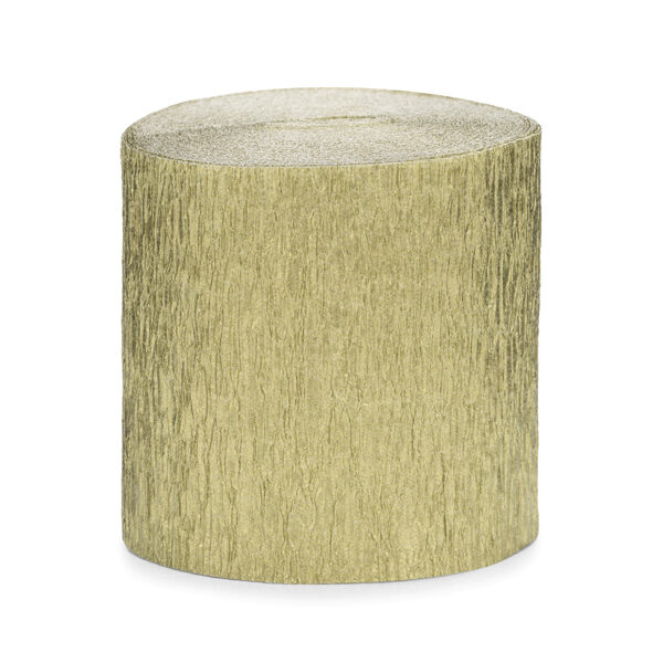 Krepa, 5cm/10m, złoty (1 op. / 4 szt.)