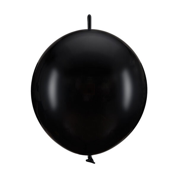 Balony z łącznikiem, 28cm, Pastel Black (1 op. / 20 szt.)