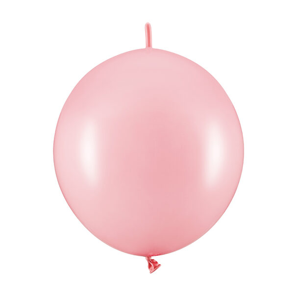 Balony z łącznikiem, 28cm, Pastel Baby Pink (1 op. / 20 szt.)