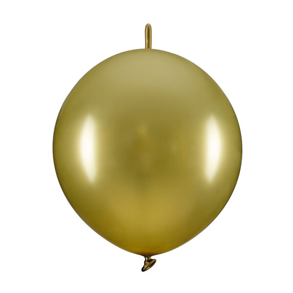 Balony z łącznikiem, 33 cm, złoty (1 op. / 20 szt.)