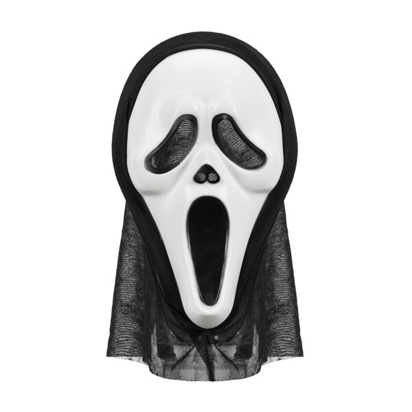 Maska Halloween z kapturem, 18x31cm, mix