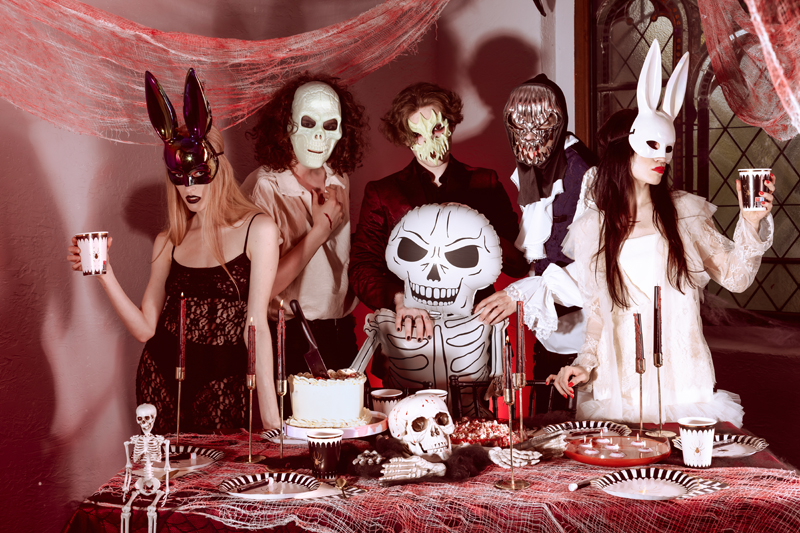 Maska Czaszka, 18.5x24.5cm, mix - obrazek 3