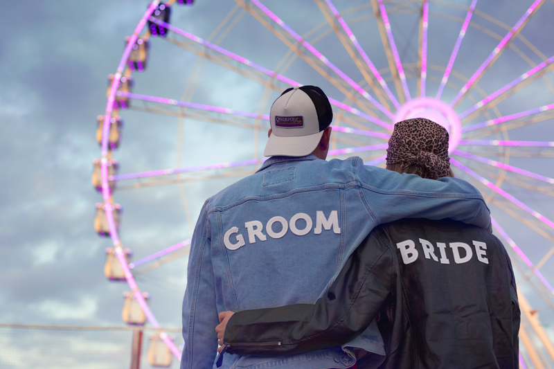 Naprasowanka GROOM, biały, 30x6cm - obrazek 2