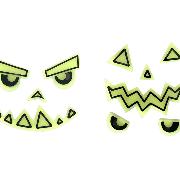 Żelowe naklejki na Dynię (1 op. / 2 szt.)