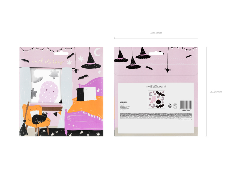 Naklejki na ścianę Halloween (1 op. / 4 szt.) - obrazek 5