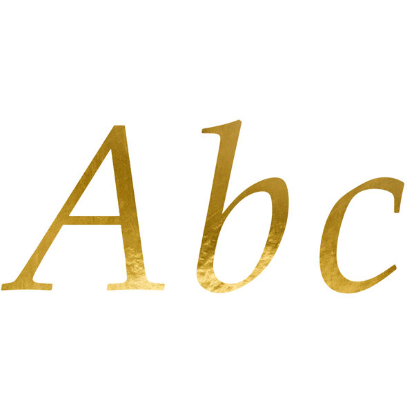 Naklejki Litery, złoty