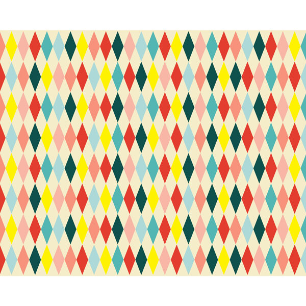 Obrus papierowy Romby, mix, 180 x 120 cm